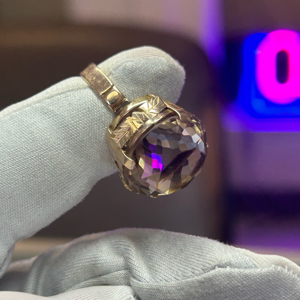 14kt Rose Gold 19.11 CT Smoky Quartz Ring